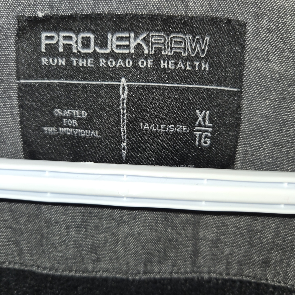 Projek Raw Men's Charcoal Zip-Up Sweater - Picture 3 of 3